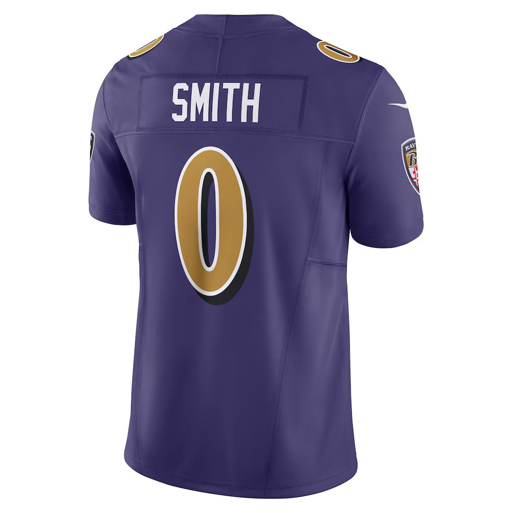 B.Ravens #0 Roquan Smith Purple HeidiMiller Alternate 2 Vapor F.U.S.E. Limited Jersey