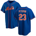 New York Mets #23 David Peterson Royal HeidiMiller Cool Base Stitched Jersey