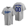 Custom Los Angeles Dodgers Gray HeidiMiller Stitched Cool Base Jersey