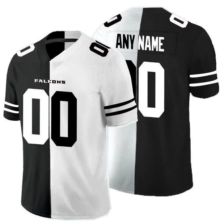 Custom A.Falcons Black And White HeidiMiller Split Vapor Untouchable Limited Jersey