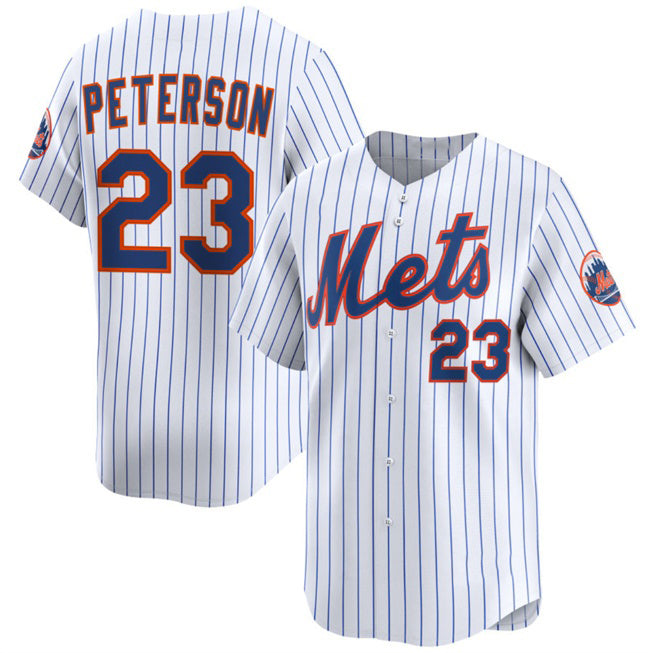 New York Mets #23 David Peterson White HeidiMiller 2025 Home Limited Stitched Jersey