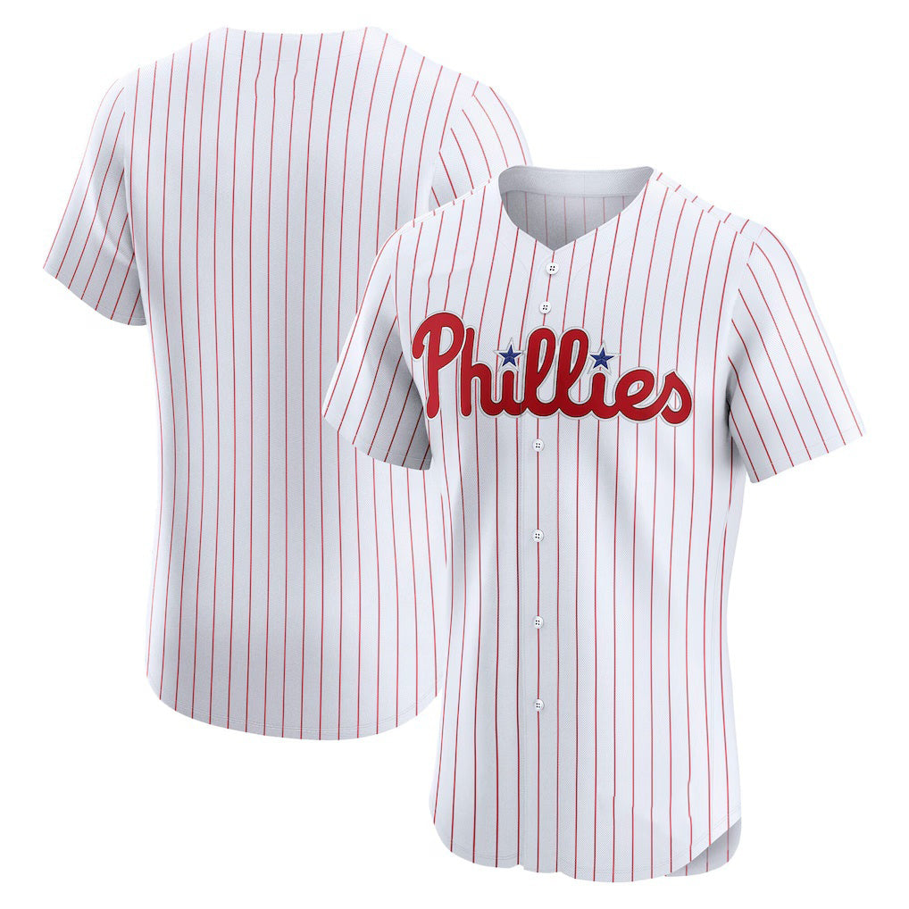 Philadelphia Phillies White HeidiMiller Home Elite Jersey