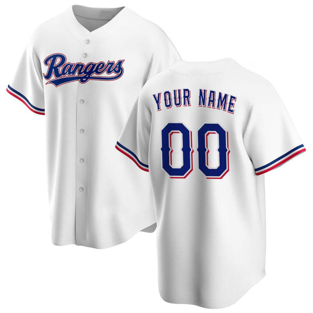 Custom Texas Rangers White HeidiMiller Home Replica Jersey