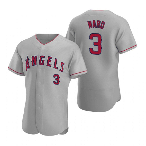 Los Angeles Angels #3 Waylor Ward Grey HeidiMiller Flex Base Stitched Jersey