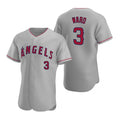 Los Angeles Angels #3 Waylor Ward Grey HeidiMiller Flex Base Stitched Jersey