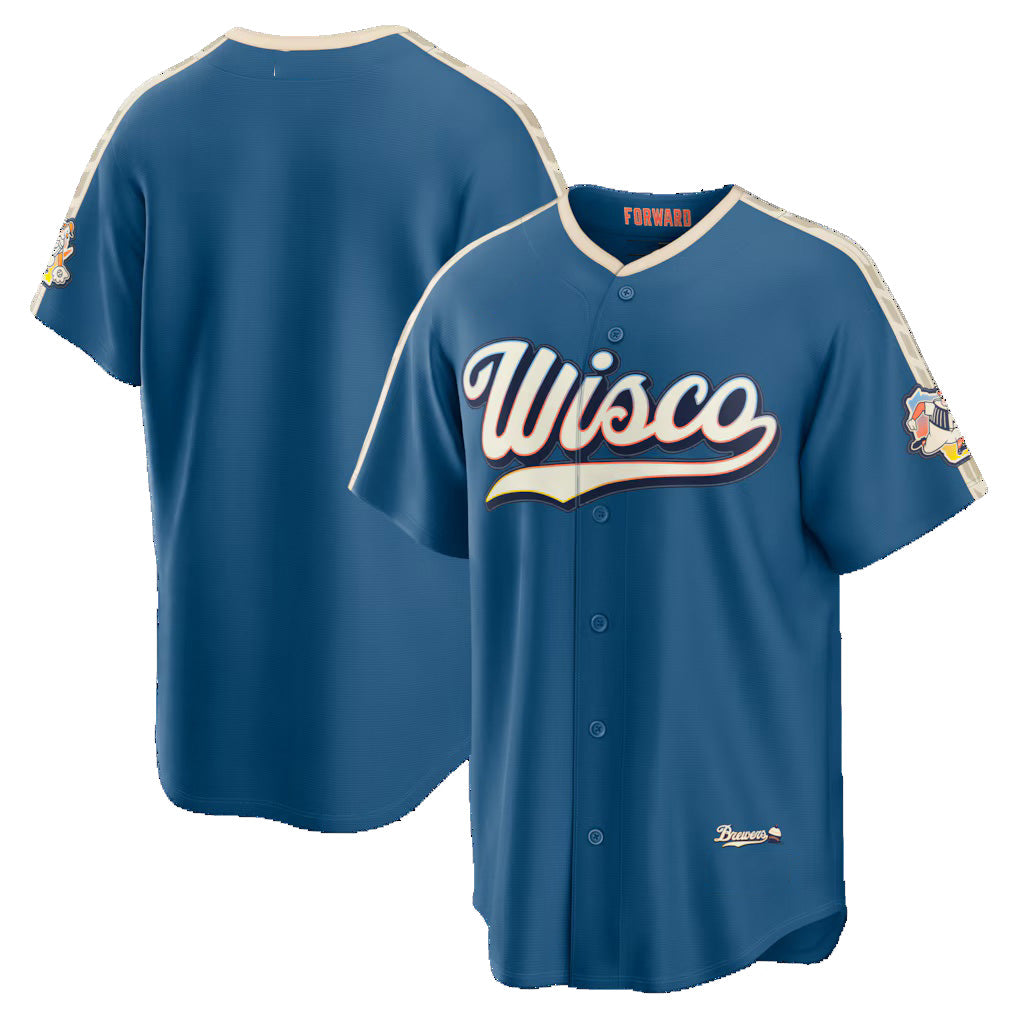 Milwaukee Brewers Mineral Blue HeidiMiller 2026 City Connect Stadium Jersey