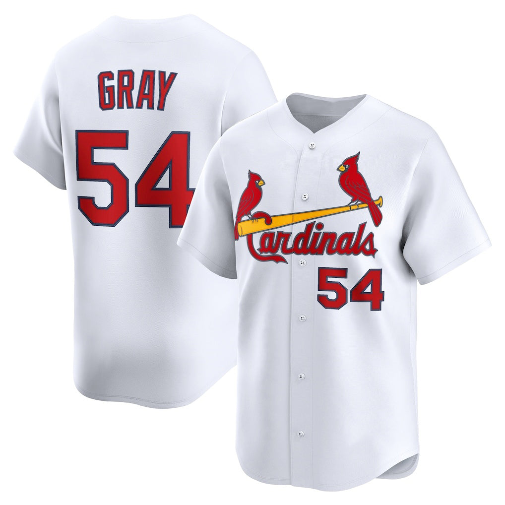 St. Louis Cardinals #54 Sonny Gray White HeidiMiller Home Limited Player Jersey
