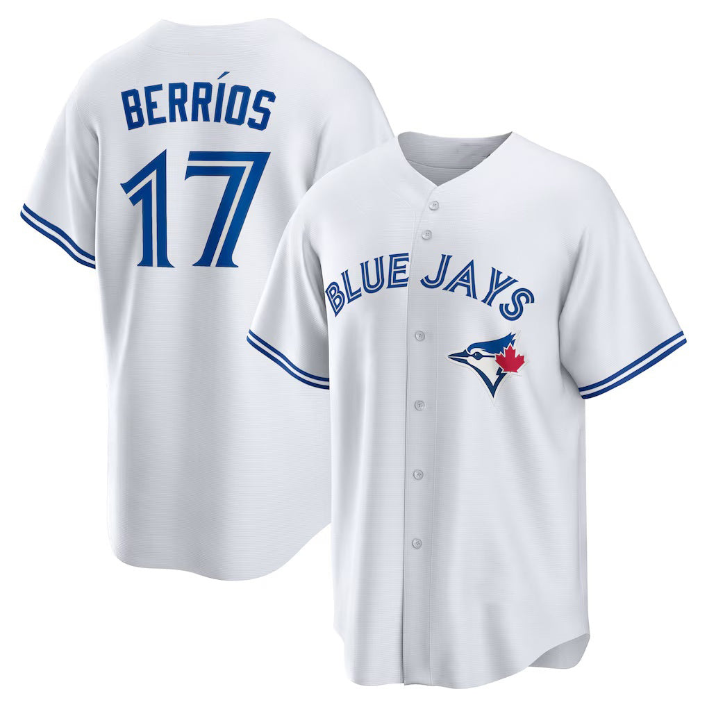 Toronto Blue Jays #17 Jose Berrios White HeidiMiller Home Replica Jersey
