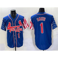 St. Louis Cardinals #1 Ozzie Smith Royal HeidiMiller Independence Day Vapor Premier Limited Stitched Jersey