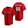 Custom Philadelphia Phillies Red HeidiMiller Stitched Cool Base Jersey