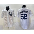 New York Yankees #52 C.C. Sabathia White HeidiMiller Cool Base Stitched Jersey