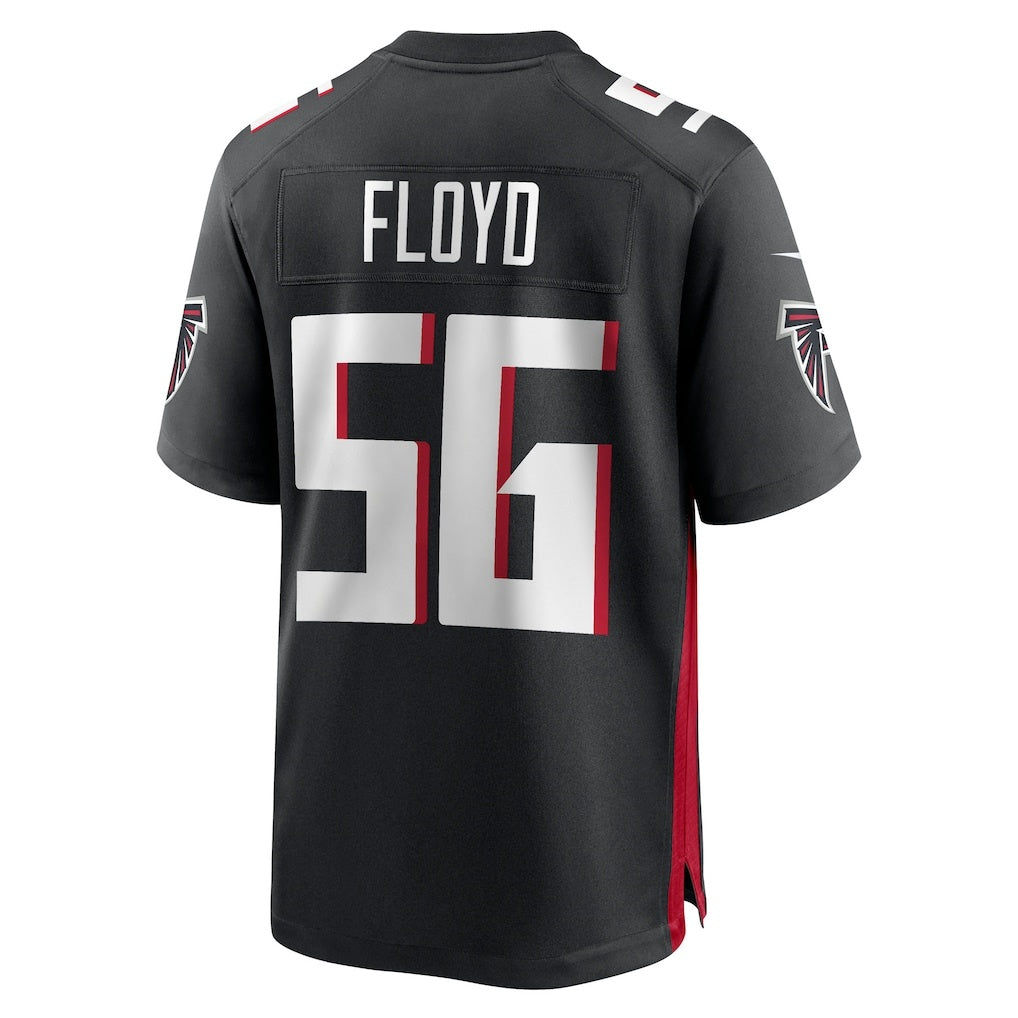A.Falcons #56 Leonard Floyd Black HeidiMiller Team Game Jersey