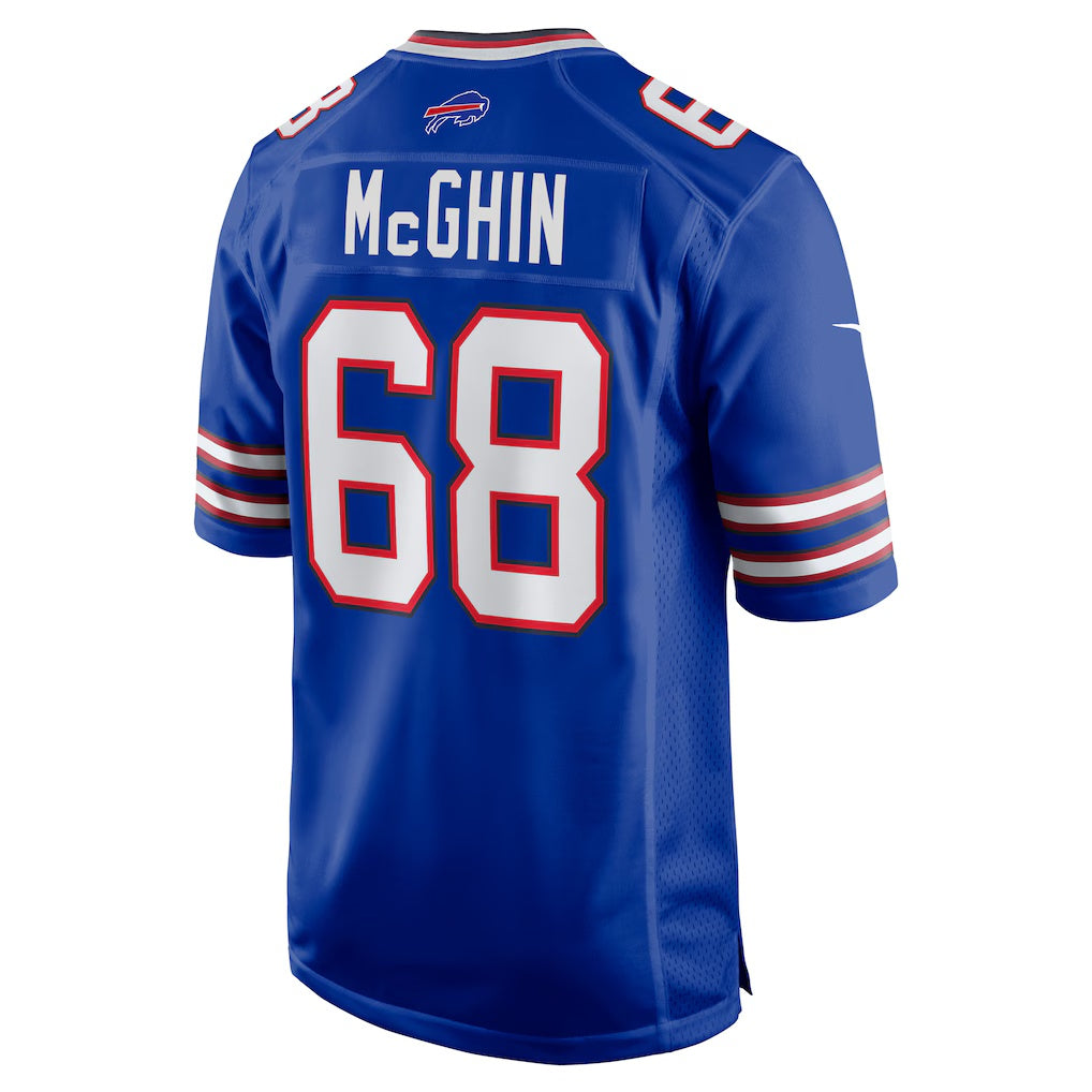 B.Bills #68 Garrett McGhin Royal HeidiMiller Team Game Jersey