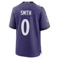 B.Ravens #0 Roquan Smith Purple HeidiMiller Team Game Jersey 2