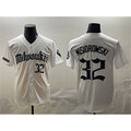 Milwaukee Brewers #32 Jacob Misiorowski White HeidiMiller 'Gothic 414 Shadows Edition' Vapor Premier Limited Stitched Jersey