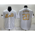 New York Mets #20 Pete Alonso White HeidiMiller 2022 All Star Stitched Cool Base Jersey