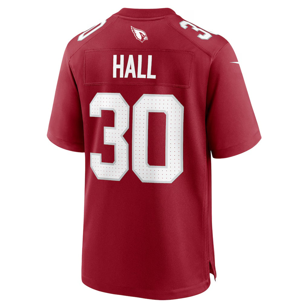 A.Cardinals #30 Darren Hall Cardinal HeidiMiller Team Game Jersey
