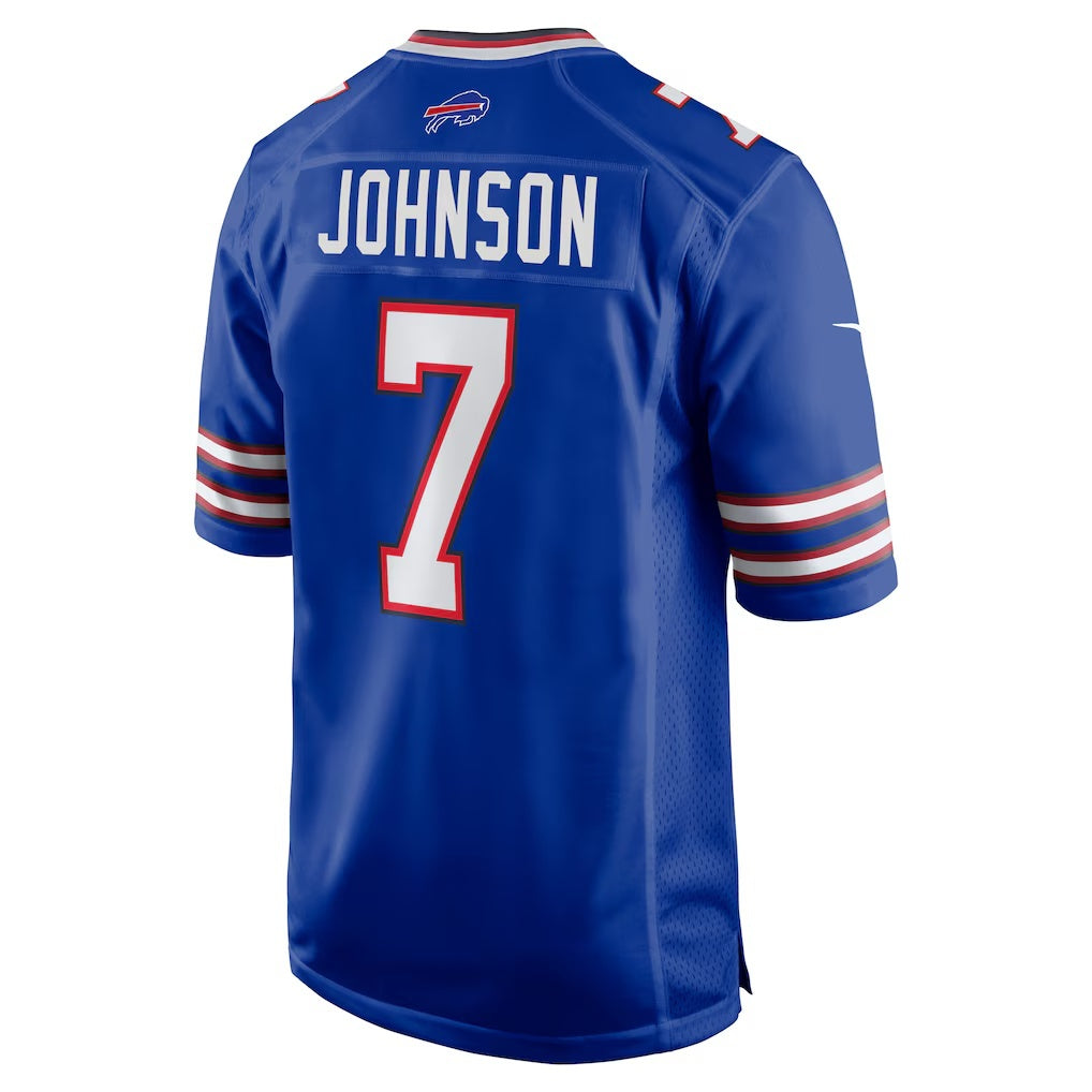 B.Bills #7 Taron Johnson Royal HeidiMiller Game Jersey