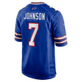 B.Bills #7 Taron Johnson Royal HeidiMiller Game Jersey