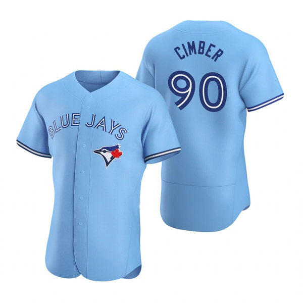 Toronto Blue Jays #90 Adam Cimber Powder Blue HeidiMiller Alternate Flex Base Player Jersey