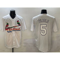 St. Louis Cardinals #5 Albert Pujols White HeidiMiller Cool Base Stitched Jersey