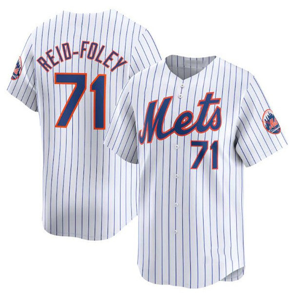 New York Mets #71 Sean Reid-Fole White HeidiMiller 2024 Home Limited Stitched Jersey