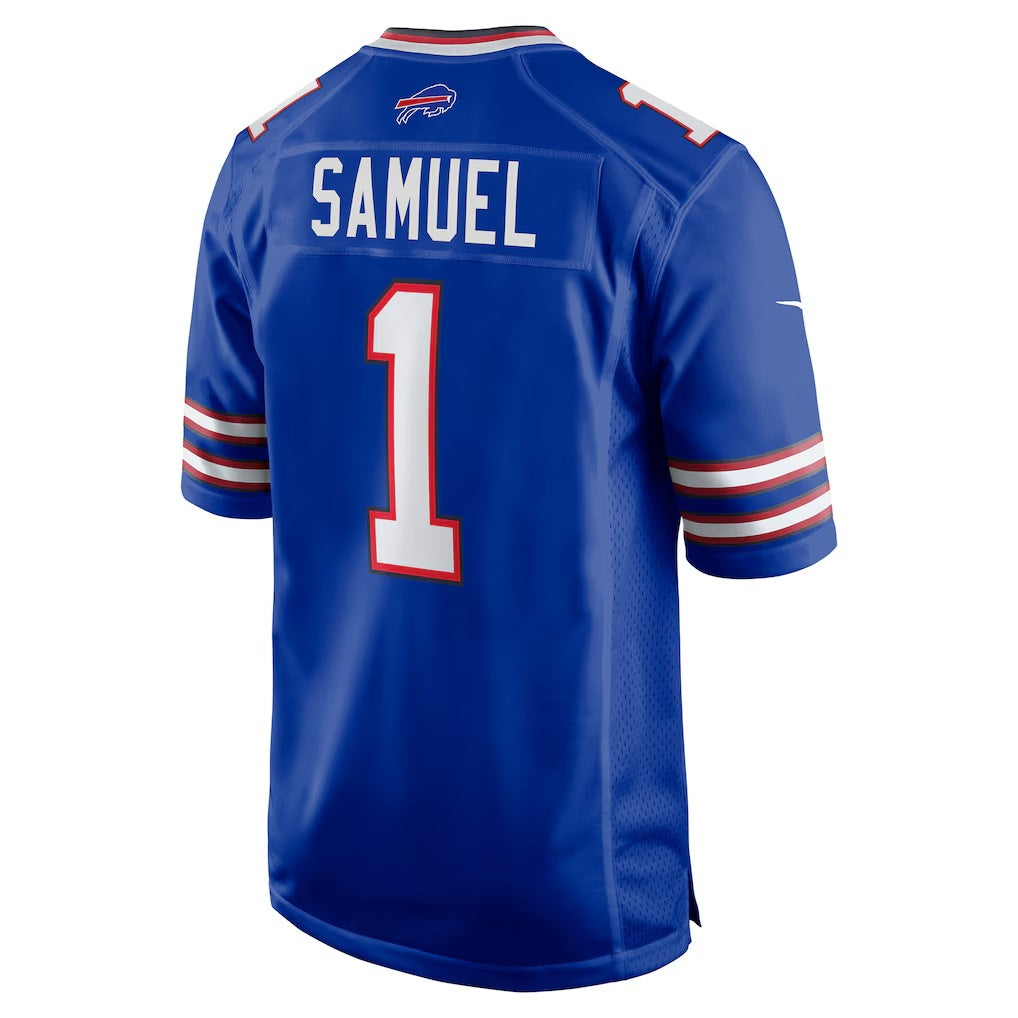 B.Bills #1 Curtis Samuel Royal HeidiMiller Game Jersey