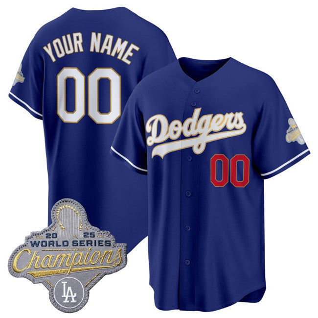 Custom Los Angeles Dodgers ACTIVE PLAYER Royal HeidiMiller 2026 Alternate Gold Collection Stadium Stitched Jersey