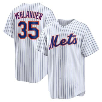 New York Mets #35 Justin Verlander White HeidiMiller Stitched Cool Base Jersey