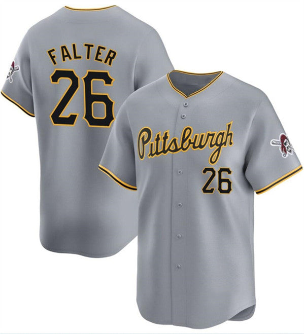 Pittsburgh Pirates #26 Bailey Falter Gray HeidiMiller Away Limited Stitched Jersey