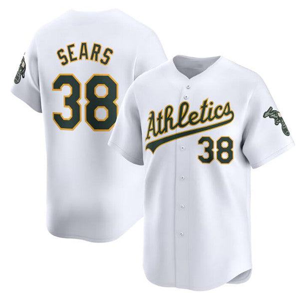 Oakland Athletics #38 JP Sears White HeidiMiller Home Limited Stitched Jersey