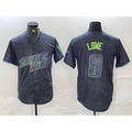 Tampa Bay Rays #8 Brandon Lowe Charcoal HeidiMiller 2024 City Connect Limited Cool Base Jersey