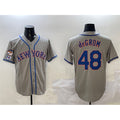 New York Mets #48 Jacob DeGrom Grey HeidiMiller 2025 Spring Training Cool Base Stitched Jersey
