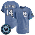 Washington Nationals #14 Paul DeJong Blue HeidiMiller 2025 City Connect Limited Stitched Jersey