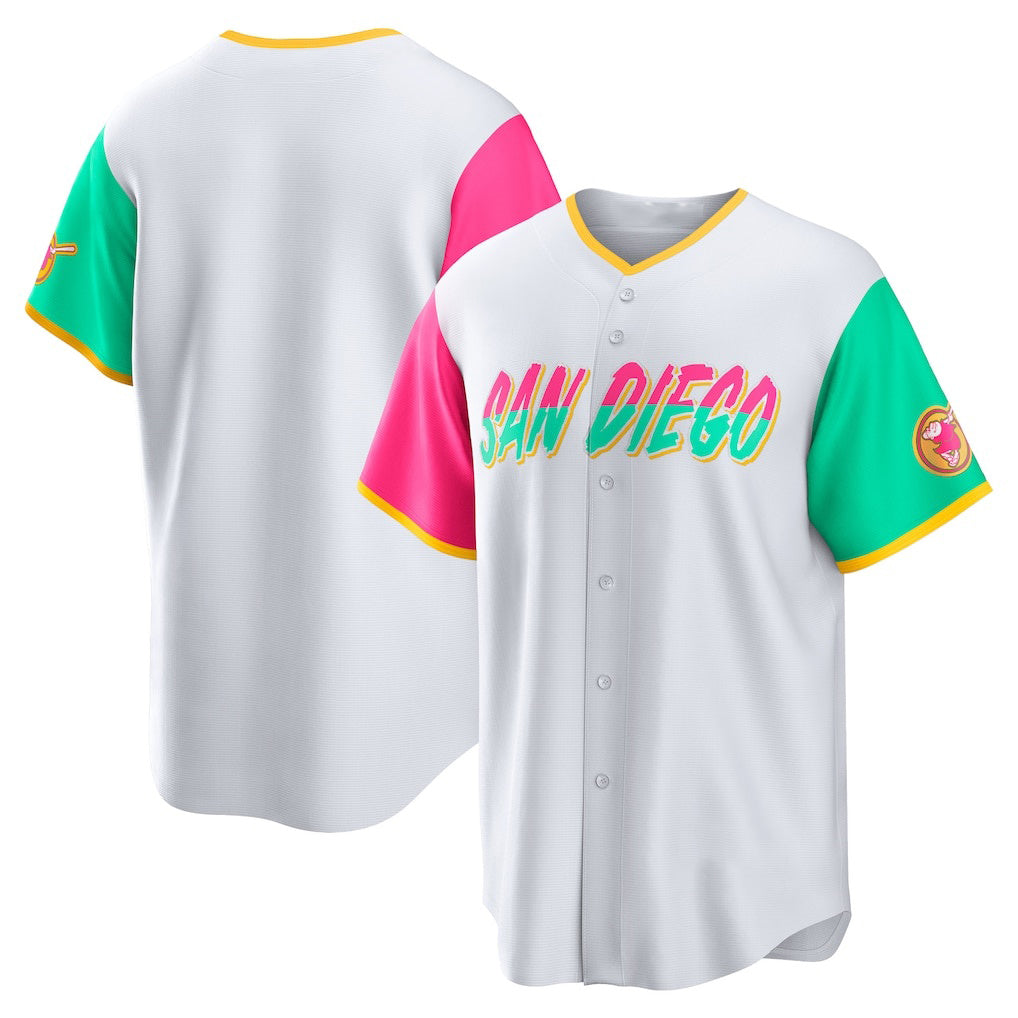San Diego Padres White HeidiMiller City Connect Replica Team Jersey