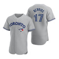 Toronto Blue Jays #17 Jose Berrios Gray HeidiMiller Road Flex Base Player Jersey