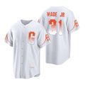 San Francisco Giants #31 LaMonte Wade Jr White HeidiMiller City Connect Cool Base Jersey