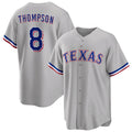 Texas Rangers #8 Bubba Thompson Gray HeidiMiller Cool Base Stitched Jersey