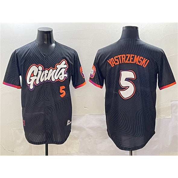 San Francisco Giants #5 Mike Yastrzemski Anthracite HeidiMiller 2025 City Connect Limited Stitched Jersey
