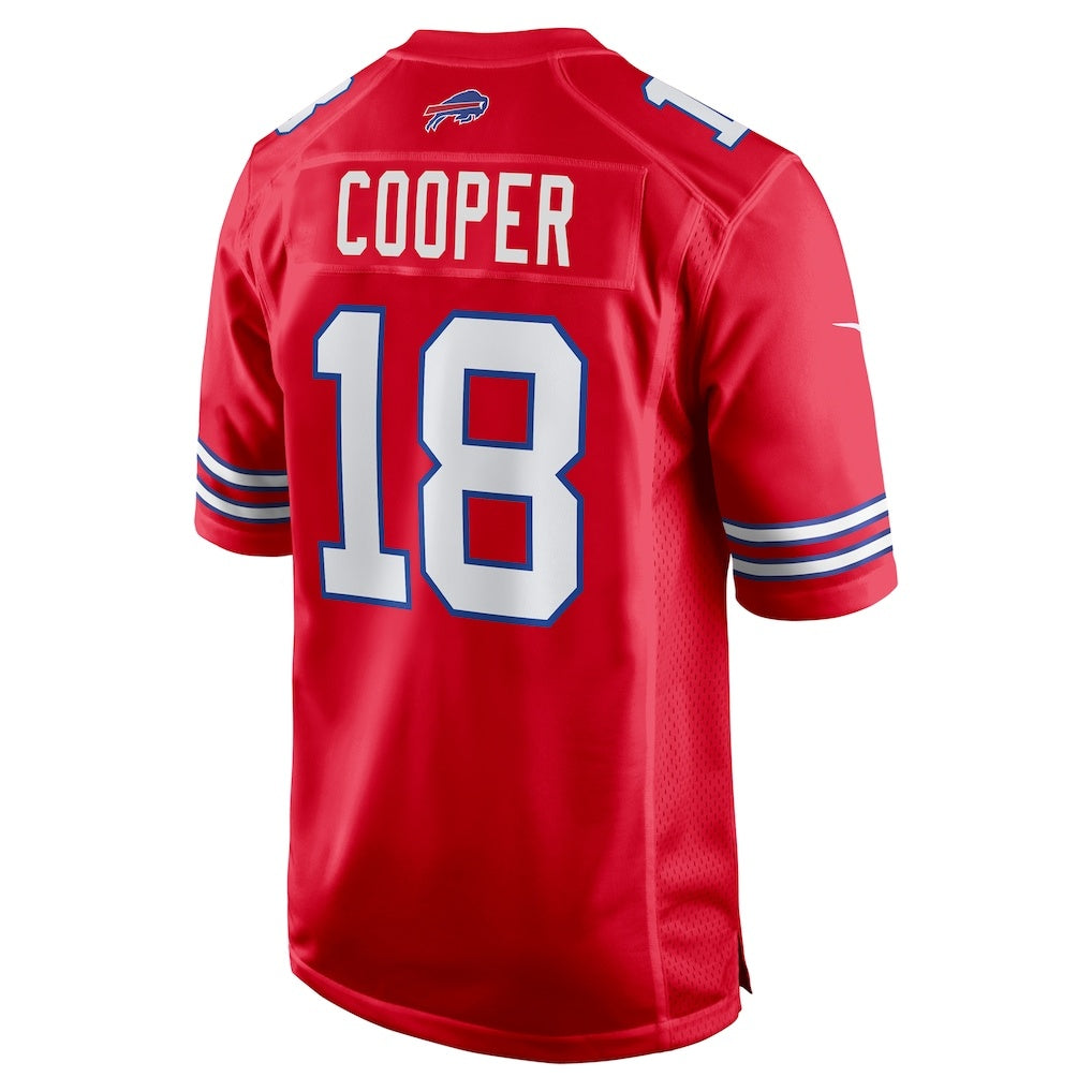 B.Bills #18 Amari Cooper Red HeidiMiller Alternate Game Jersey