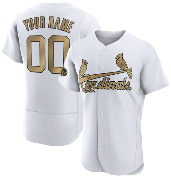 Custom St. Louis Cardinals Active Player White HeidiMiller 2022 All-Star Flex Base Stitched Jersey