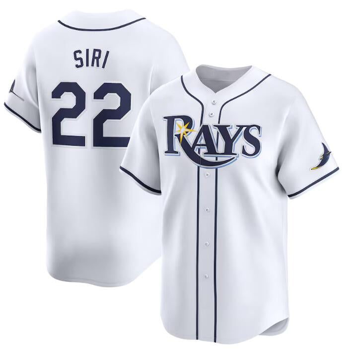 Tampa Bay Rays #22 Jose Siri White HeidiMiller Home Limited Stitched Jersey