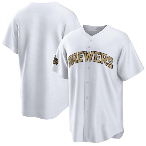 Milwaukee Brewers Blank White HeidiMiller 2022 All-Star Cool Base Stitched Jersey