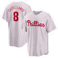 Philadelphia Phillies #8 Nick Castellanos White HeidiMiller Replica Player Jersey