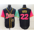 San Diego Padres #22 Juan Soto Number Black HeidiMiller NEW 2023 City Connect Cool Base Stitched Jersey
