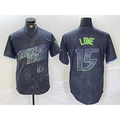 Tampa Bay Rays #15 Josh Lowe Number Charcoal HeidiMiller 2024 City Connect Limited Stitched Jersey 2