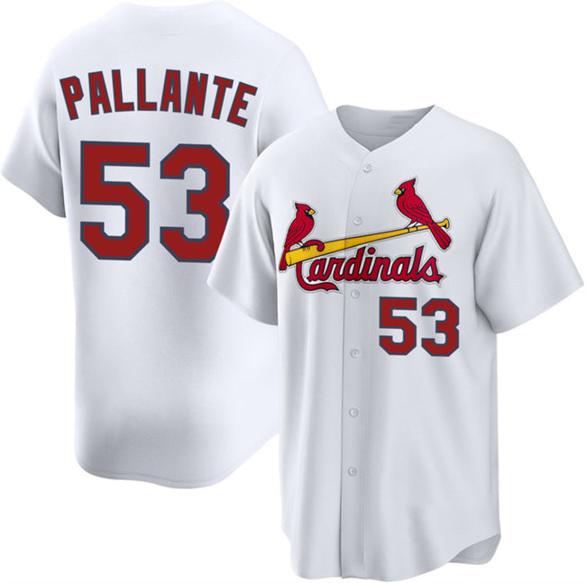St. Louis Cardinals #53 Andre Pallante White HeidiMiller 2Home Limited Stitched Jersey