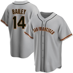 San Francisco Giants #14 Patrick Bailey Gray HeidiMiller Cool Base Stitched Jersey