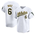 Oakland Athletics #6 Jordan Diaz White HeidiMiller Home Limited Stitched Jersey