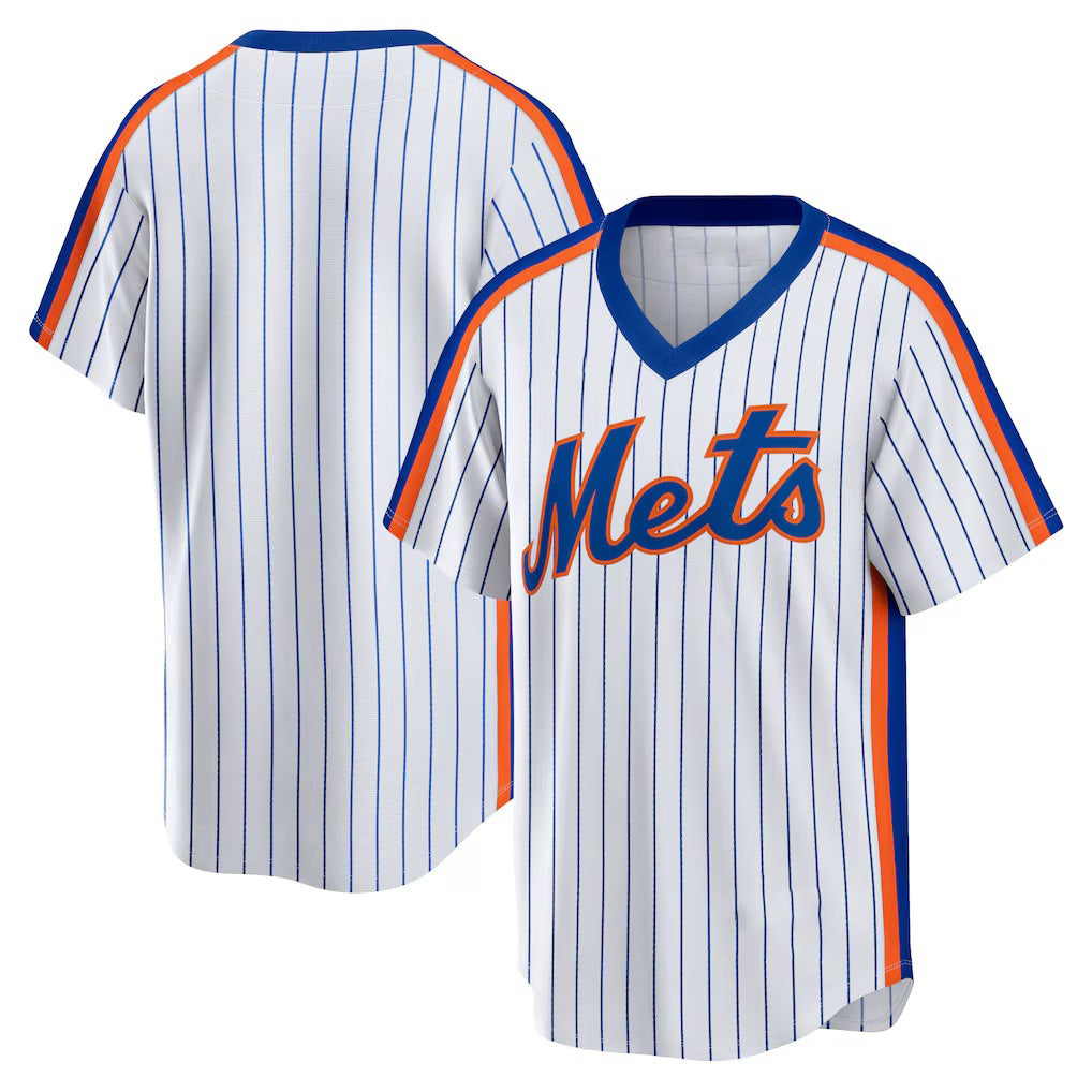 New York Mets White HeidiMiller Home Cooperstown Collection Team Jersey